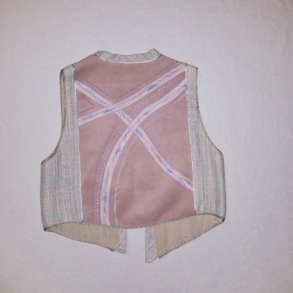 Vintage Sparkle Ruth Stonesifer Embroidered vest - Picture 4 of 6